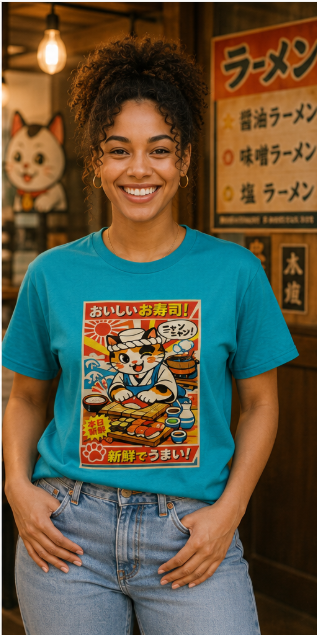 Sushi Neko Tee
